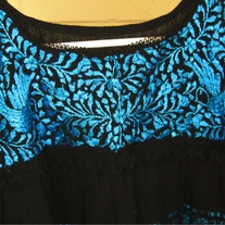 The Chickadee in Aqua (black)