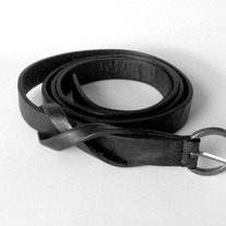 black twisted belt