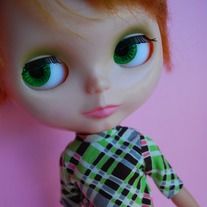 Plaid GoGo Dress for Blythe Doll