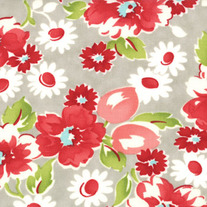 Fat Quarter-Moda's Ruby Swoon Grey 55030/13