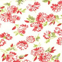 Fat Quarter-Moda's Ruby Jitterbug Cream 55034/17