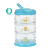 Packin' SMART 3 Tier Zoo Animal / Blueberry Sorbet / BPA free