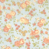 Fat Quarter Breakfast At Tiffanys Little Flowers in Blue/2014513