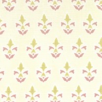Fat Quarter Fig Plum Fleur De Lis Cream/2008314