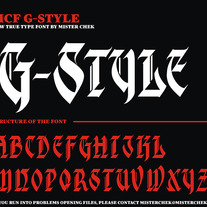 G-Style Font by Mister Chek