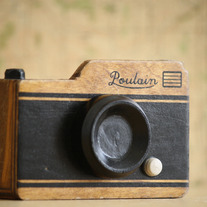 Wood Camera Tape Dispenser