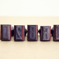 Vintage Number Stamp