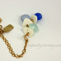 Triplet Chalcedony Shell Necklace