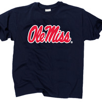 Ole Miss Script Navy