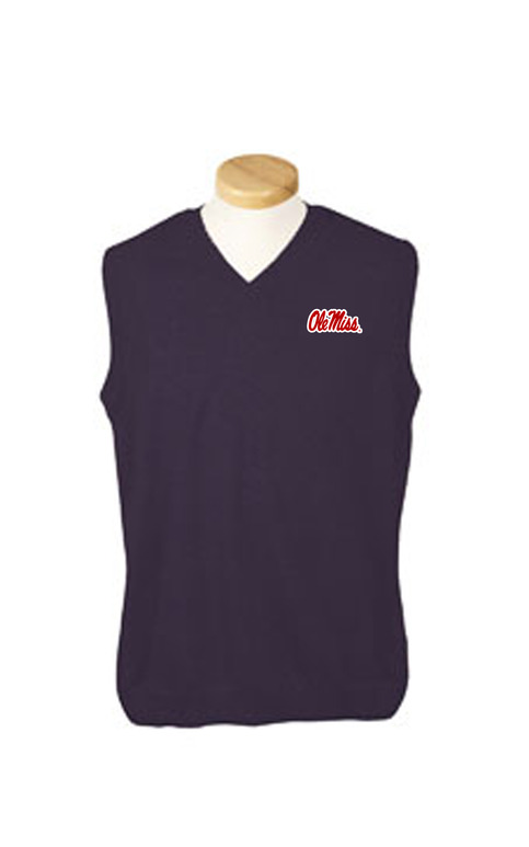 Embroidered Ole Miss Script Vest