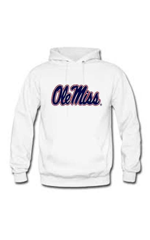 Script Ole Miss hoodie-white