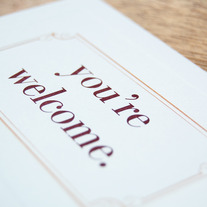 You're Welcome Cards