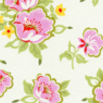 Fat Quarter-Nicey Jane Church Flowers Pink/HB20