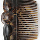 Brown Marbled Hair Comb - Thumbnail 1