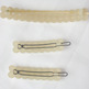 Vintage Dainty Pearl Hair Barrette Set - Thumbnail 1