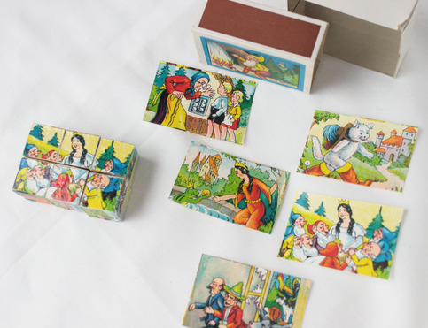 Vintage Fairytale Wood Block Puzzle