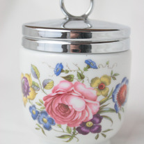 Vintage Royal Worcester Floral Egg Cup