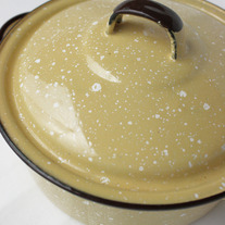 Vintage Yellow Enamelware