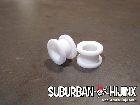 *NEW* White Acrylic Screw Fit Tunnels