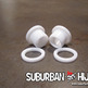 *NEW* White Acrylic Screw Fit Tunnels - Thumbnail 1