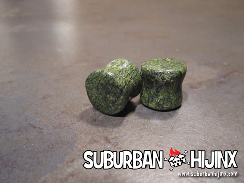 *NEW* Olive Jasper Stone Saddle Plug