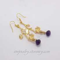 Amethyst Blossom Earrings