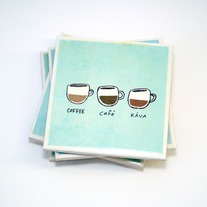 Coffee Mug Tile Coasters