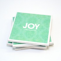Love Faith Type Tile Coasters