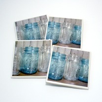 Vintage Jars Tile Coasters