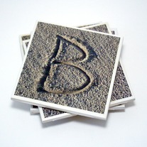 The Letter B Tile Coasters