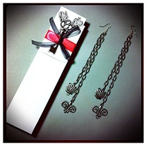 Queen Me King charm earrings...