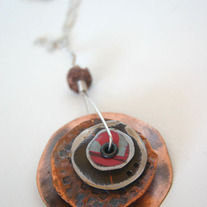 Copper Spinner Necklace