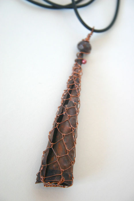 Copper Cone Necklace