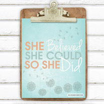 She Believed She Could... 8x10 Art Print 