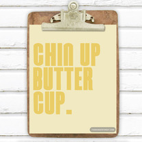 Chin Up Butter Cup 8x10 Art Print