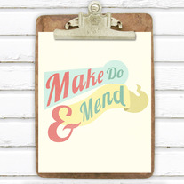 Make Do and Mend 8x10 Print