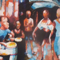 Drummer Painting 20 x 24