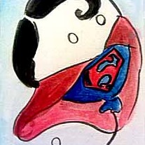 Superman painting ACEO