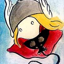 Thor painting ACEO
