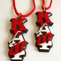 Kappa Alpha Psi Striped Tiki Necklace (2 Kolors)