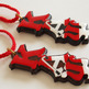 Kappa Alpha Psi Striped Tiki Necklace (2 Kolors) - Thumbnail 1