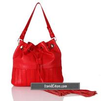 Heidi Italian Leather Tassel Bag
