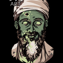 OSAMA BIN ZOMBIED print