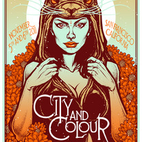 CITY AND COLOUR SAN FRANCISCO, CA PRINT BY MUNK ONE (GOLD)