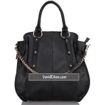 Janette Embossed Leather Big Bag
