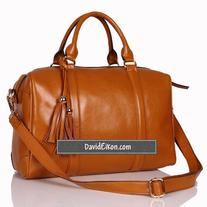Sophia Nappa Leather Large Satchel