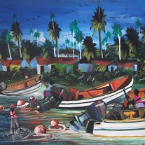 Fishermen Painting by Wolesky 