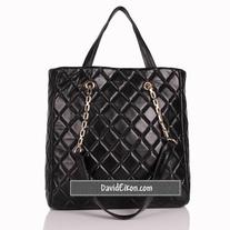 Lily Sheep Skin Quilted Tote Bag