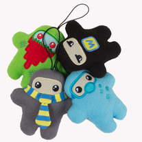 Shawnimals Plush Wee Pocket Ninjas