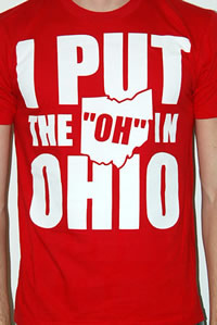 I Put the OH in Ohio (red tshirt)